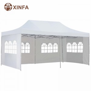 10x 20 ft pop -up baldakinfest bryllup Gazebo telt husly med 4 aftagelige sidevægge hvide