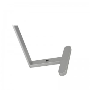 Simpel stil metalnatbord bordlampe med en mini -rocker -switch på værelse