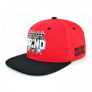 Engros Kina leverandør brugerdefineret flad broderet snapback cap hat