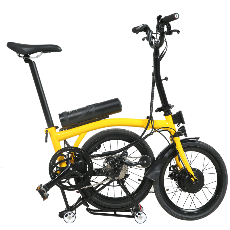 B17- 17 tommer bærbar dobbeltfoldet elektrisk cykel