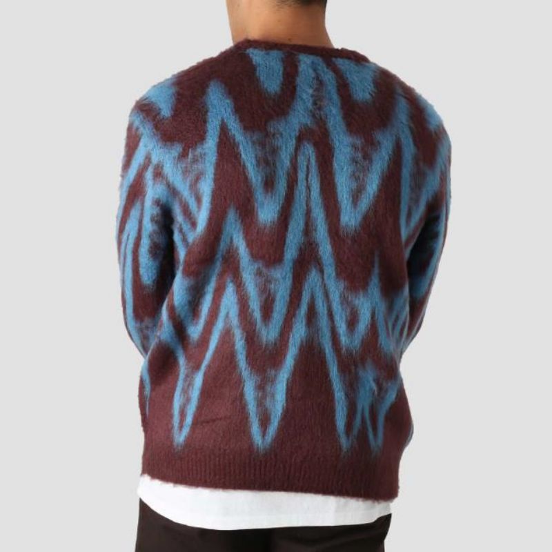 Brugerdefineret mønster strikket Jacquard Design Men \\ 's cardigan sweater
