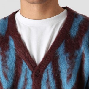 Brugerdefineret mønster strikket Jacquard Design Men \\\\ \'s cardigan sweater
