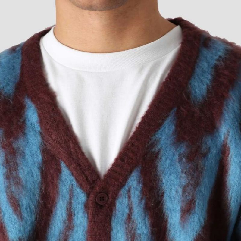 Brugerdefineret mønster strikket Jacquard Design Men \\ 's cardigan sweater
