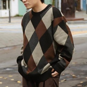 Grundlæggende herre Round Neck Fashion strikket sweater salg til mænd