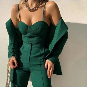 Sexet Slim Halter Top Pants Set