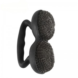 BBQ grill børste rustfri ledning med plasthåndtag