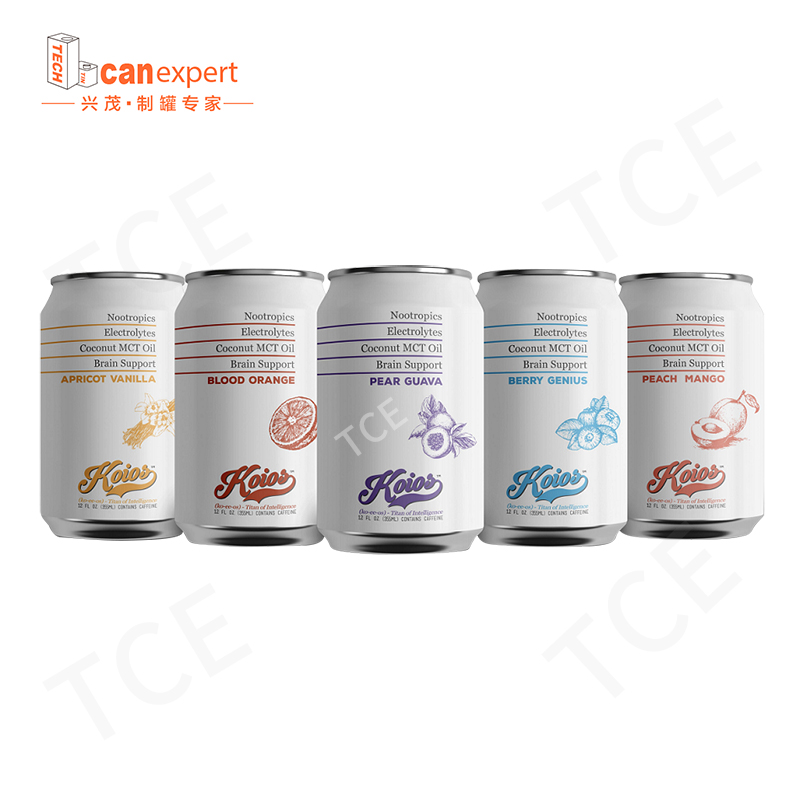 Engros fødevarekvalitets sikkerhed emballage tom 250 ml 500 ml trykt aluminiumsdrink kan til øldrikemballage metalflaske