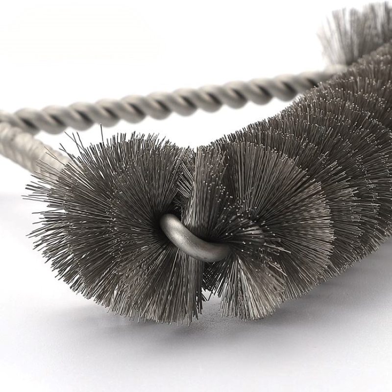 Pizza ovn BBQ grill rustfrit stål børste rustfrit stål børstninger med plasthåndtag