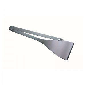 OEM/odm kundes 304 rustfrit stål engangsbrug 2 i 1 BBQ grillning spatel&tænger til grill udendørs, multimulle formål