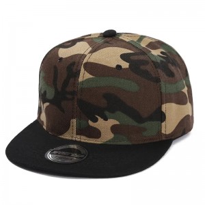 Tilpasset logo Fast farve hat camo lysplade flad langs baseball cap mænd og kvinder sommer hip hop skateboard snapback caps