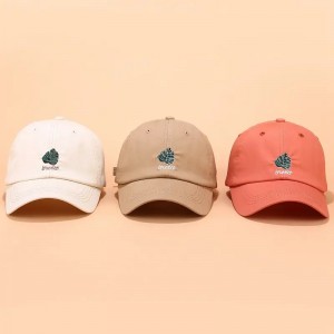 100% bomulds brugerdefineret 6 panel far hat, broderet logo ustruktureret far hat brugerdefineret