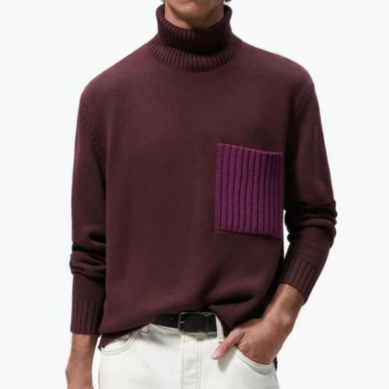 2023 Winter Warm Turtleneck Pullover Sweater til mænd