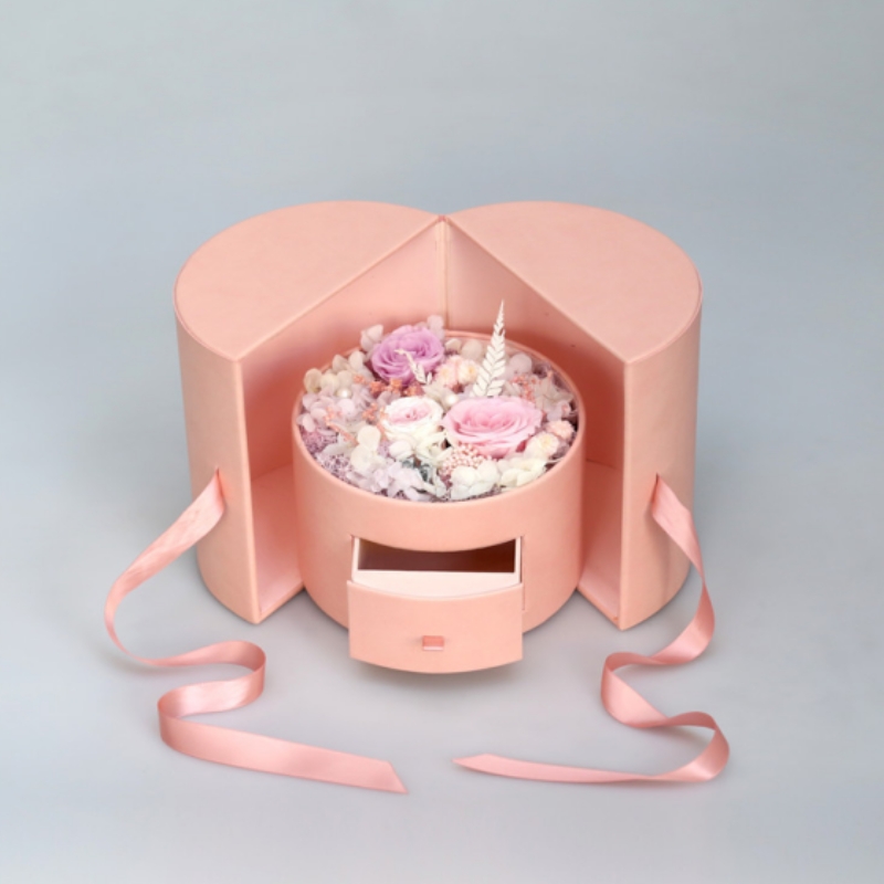 Cylindrisk skuffeboks