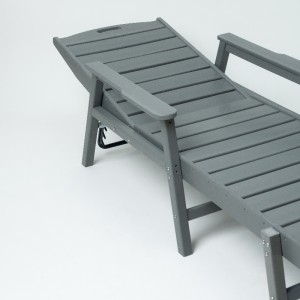 Udendørs gårdhave chaiselounge stol