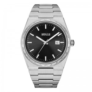 Baogela 40mm Brand All Gold rustfrit stålmænd \\\\ \'s armbåndsur klassiske forretning 50 m vandtæt Japan Movement Quartz Watch for Men 22801