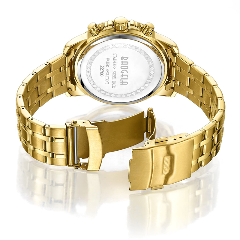 Baogela Quartz Men Gold Watch Top Brand Luxury Army Military Watch Watches Clock Men Relogio Masculino Business Wristwatch 22700