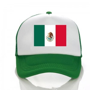 Baseball cap mexico flag print far hat kvinder mænd snapback mode hip hop rejse og fritid udendørs sports trucker hat