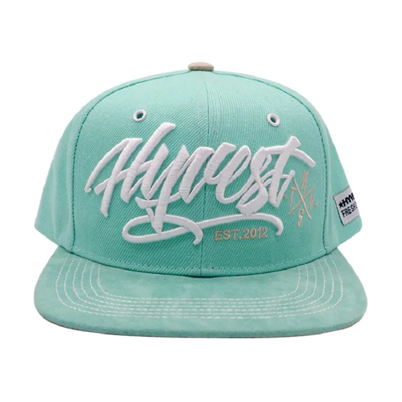 100% akryl tilpasset 3D broderede snapback hatte hætter