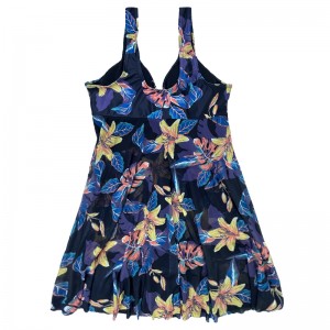 V Hals blomster plus størrelse badedragter