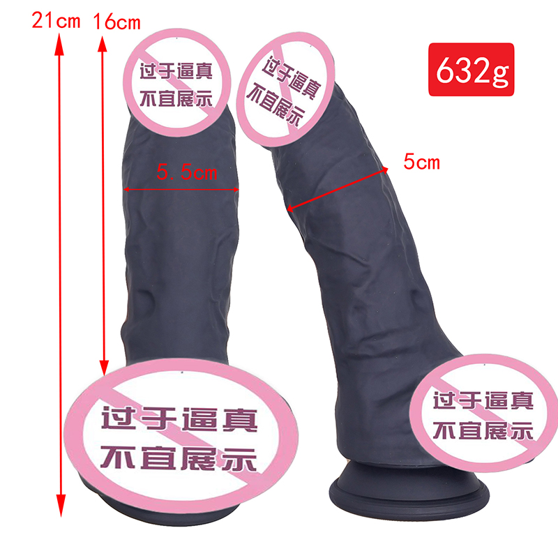 818 Sexet voksen butik engrospris stor størrelse sex dildonyhed legetøj blød silikone skyvende dildoer til kvinder i kvindelig onani