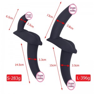 850 lesbisk dobbelthoved lilla voksen sex legetøj skildpadde dobbelthoved dragon side sluttede dildo for par kvinder homoseksuel