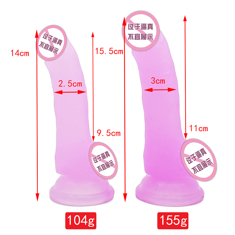 846/847 Engros populær simulering pik penis didol sex legetøj sucker kvinder enorme realistiske krystal dildoer til kvindelige mænd