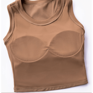 I-form i ét stykke fast kop yoga vest