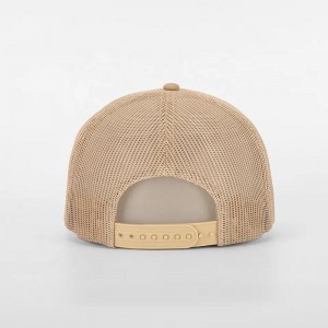 Brugerdefineret høj kvalitet 5 panel bomuldsbroderi logo mesh snap bag baseball cap, klassisk almindelig lastbil gorras, mænd sports trucker hat