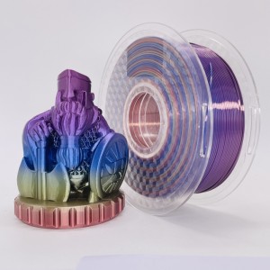 Silke Rainbow Multicolour Pla Filament Pastel Color1.75mm 3D Printer Pla Filament
