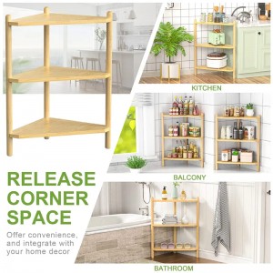 Bambus bruser hjørne stativ