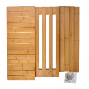 Bambussko Bench Boot Organisering af polstret sko rack Indgangsopbevaring