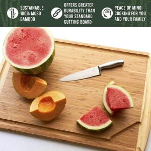 Bambus køkken hugger blok