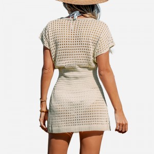 Skær udstrikket cover-up kjole