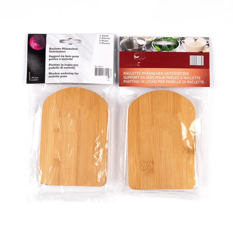 Print Bambus Cutting Board Cork Multipurpose Holder Wood Pot Coaster