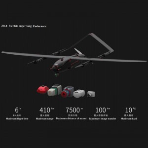 JH-8SE LONG ENDURAND EVTOL FISTED-WING UAV ELEKTRISK UAV