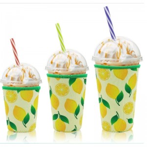 Brugerdefineret isskop af høj kvalitet med håndtag kaffekopper integrerede trykte kop ærmer