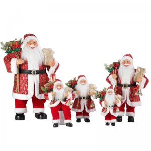 T24-Z009 30 ~ 110 cm Julemanden Santa Claus Decoration