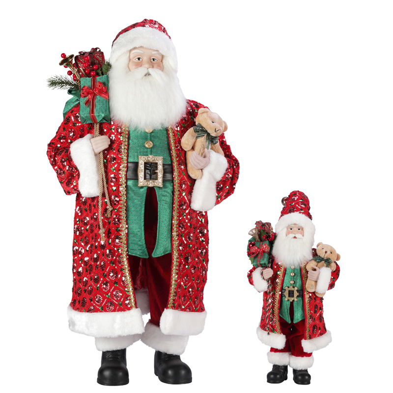 T24-S114 30 ~ 110 cm Julemanden Santa Claus Decoration