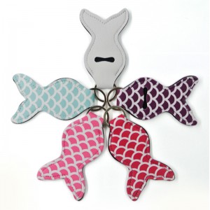 Brugerdefineret engros -sublimering tom læbebalsamneopren chapstick indehaverenøglering