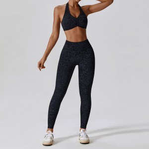 SC1054 Yoga Set Fitness Woman 2024 Sport Brh og Leggings Print Fitness Yoga Wear Gym Women Set