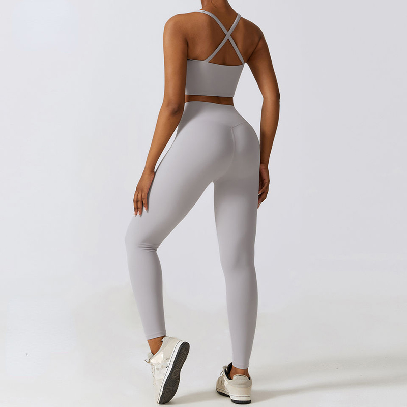 SC1067 Pris 2 stykker Sæt Kvinder Yoga Set Wear outfit Suit Running Set Yoga Suit Sport Leggings Kvinder Fitness