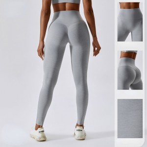 SC1095 Custom Sport High Waist Butt Lifting Running Leggings Women Fitness Yoga Bukser Høj talje Tights Leggings til kvinder