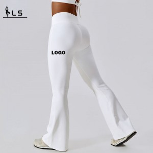 SC10102 Brugerdefineret logo sømløse flare leggings til kvinde røvlløftning Leggings Sport blussede yogabukser