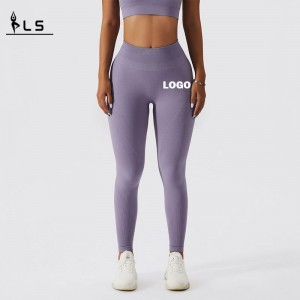 SC10106 Kvinder Yogabukser Aktiv slid Leggings Problemfri booty Lift Stretch High Waist Yoga Legging