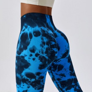 SC10123 Gym fesses Fitness Yoga Leggings Bukser Kvinder Strunge Kvinder Leggins Yoga Tie Dye Bukser Leggings