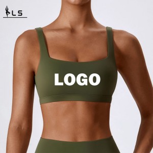 SC101611 Sexet sport Strappy Custom Sport Bra til kvinder Soft Quick Dry Yoga Running Gym sexet sportsbh