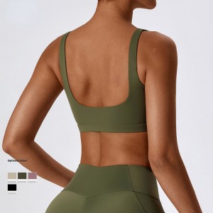 SC101611 Sexet sport Strappy Custom Sport Bra til kvinder Soft Quick Dry Yoga Running Gym sexet sportsbh