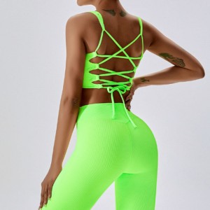 SC10167 Sport Brh For Big Breast Women Yoga Shorts Girl China Sømløs polstret sport Fitness træning Gym Sports BH