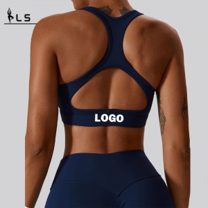 SC10189 Kvinder fitness racer tilbage sport bra yoga slid blød støtte komprimering yoga sexet sports bh