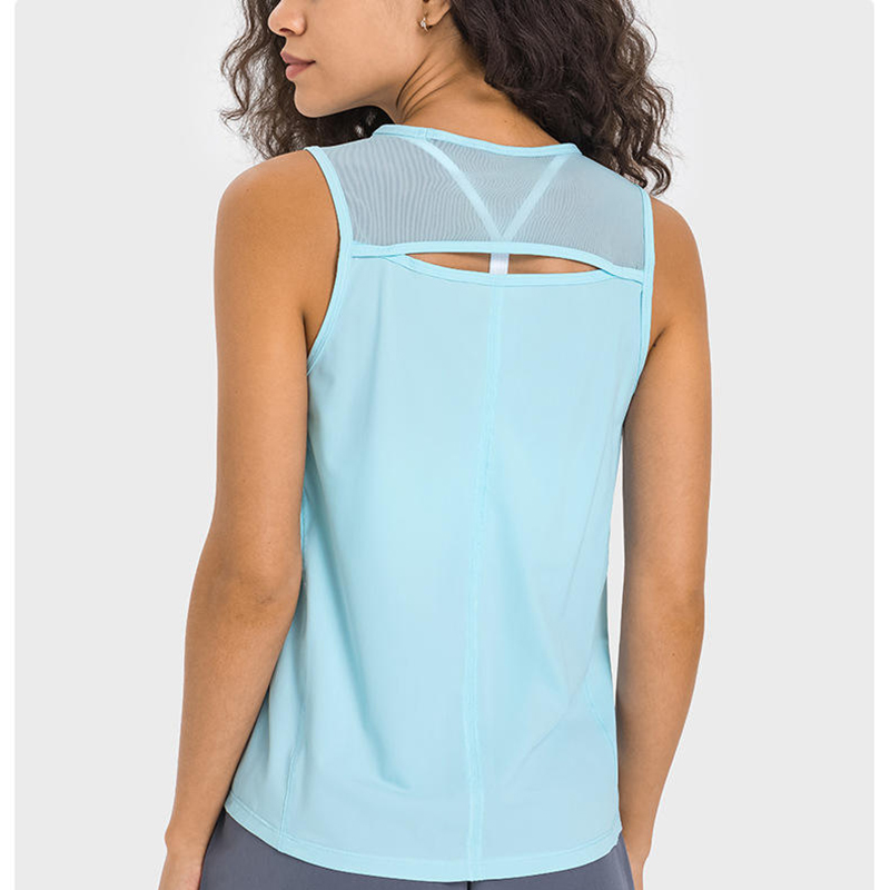 SC10244 Spring Fashion Loose Blouse Yoga Vest Tank Tops Hollow Workout Tops Yoga Women's Tank Top